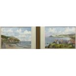 Les Pearson (British 1923-2010): 'Runswick Bay' and 'Robin Hood's Bay'