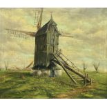 W Soete (Dutch 20th century): Derelict Windmill