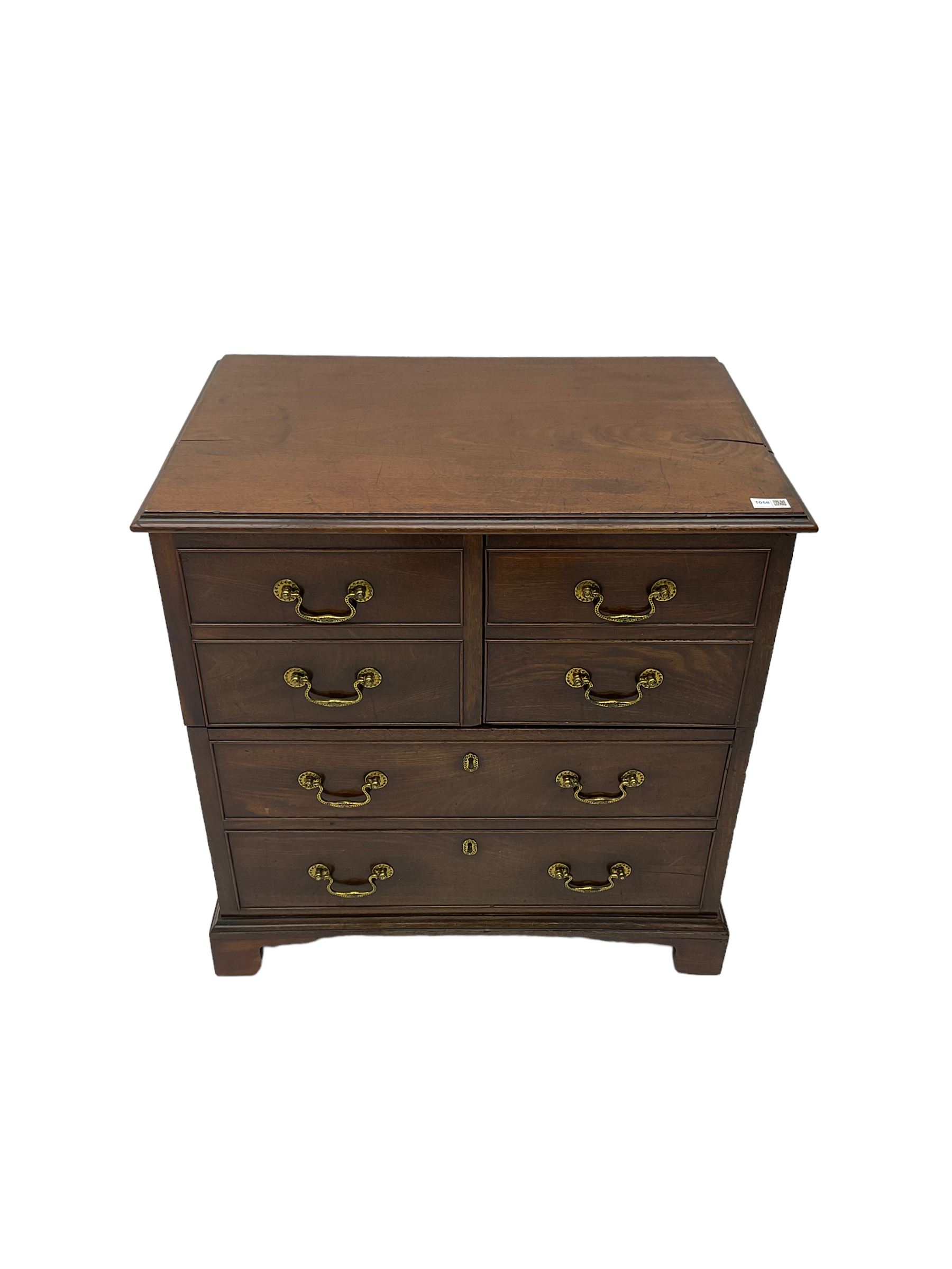 George III mahogany commode chest - Image 3 of 7