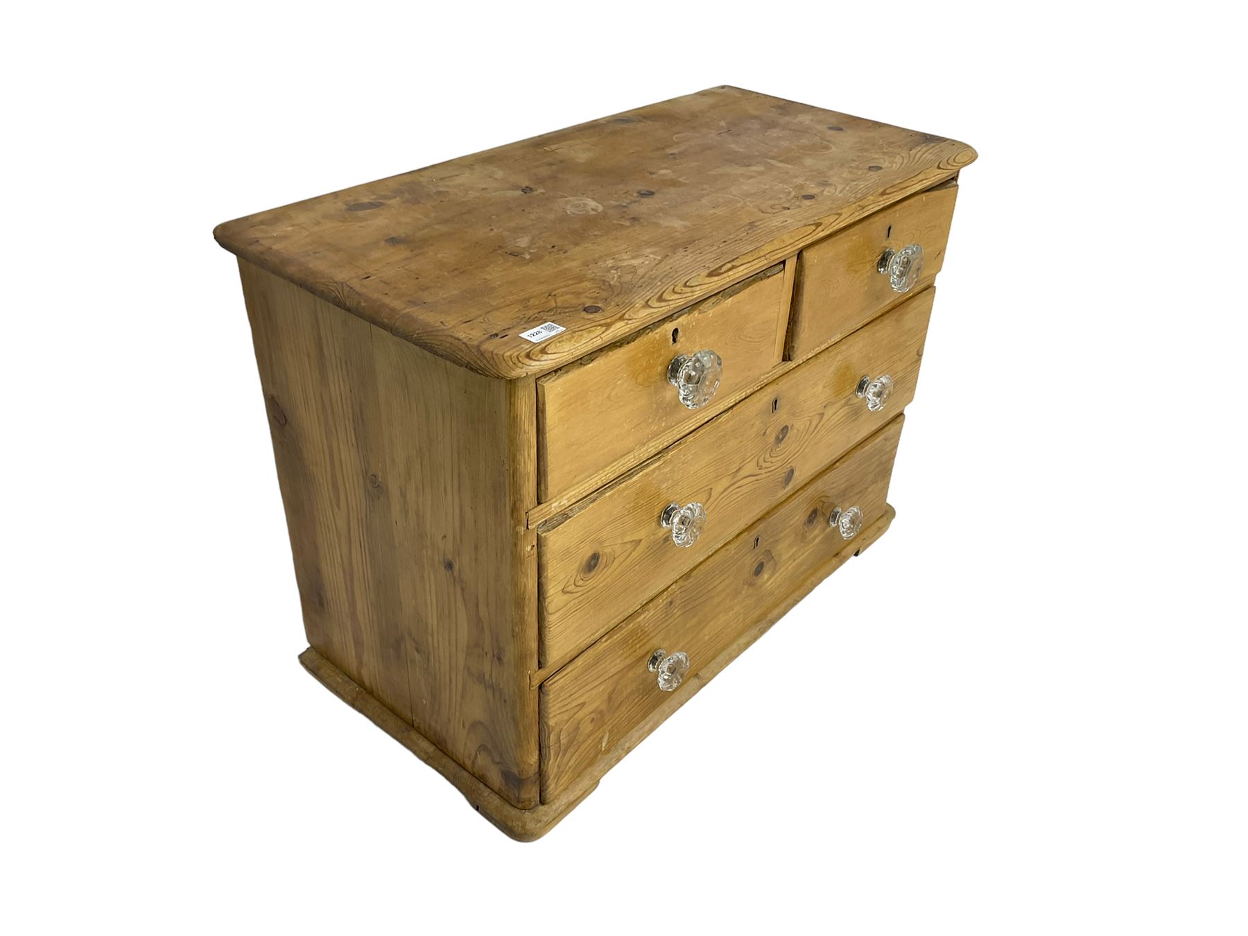Victorian pine chest - Image 4 of 6