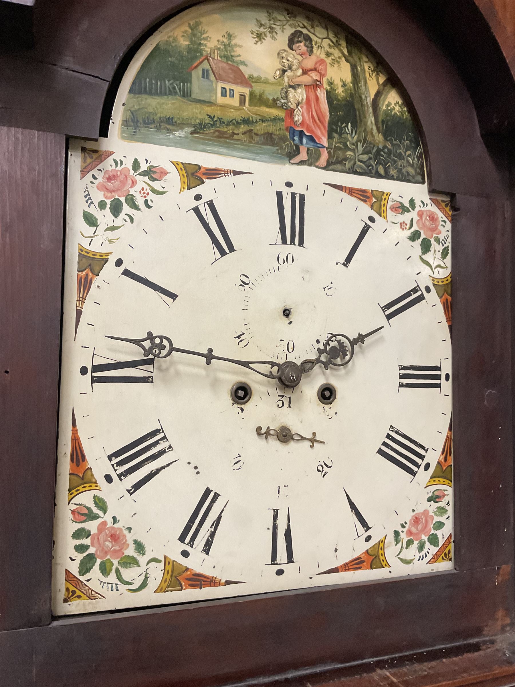 Late 19th century - mahogany 8-day longcase clock c1880 - Image 6 of 7