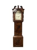 Late 19th century - mahogany 8-day longcase clock c1880