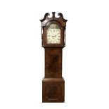 Late 19th century - mahogany 8-day longcase clock c1880