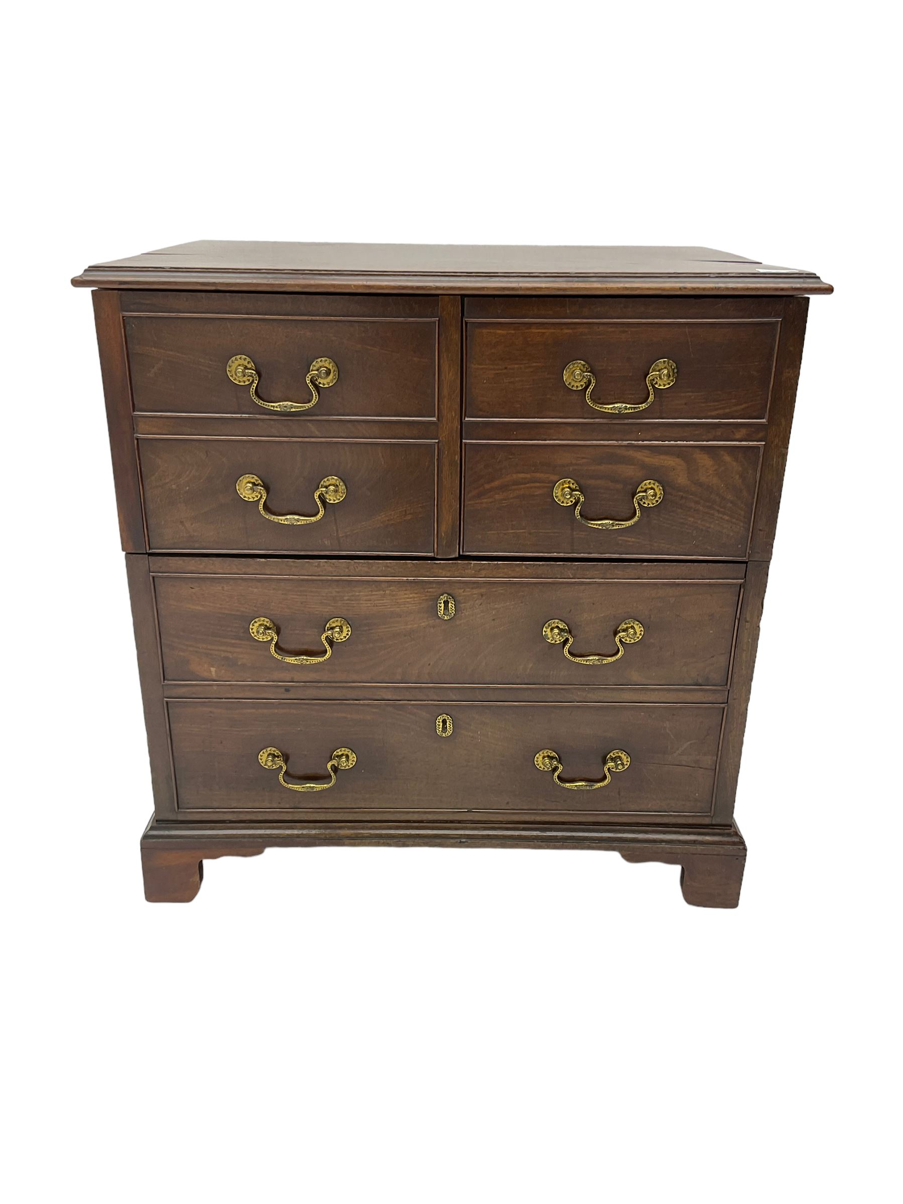 George III mahogany commode chest - Image 2 of 7