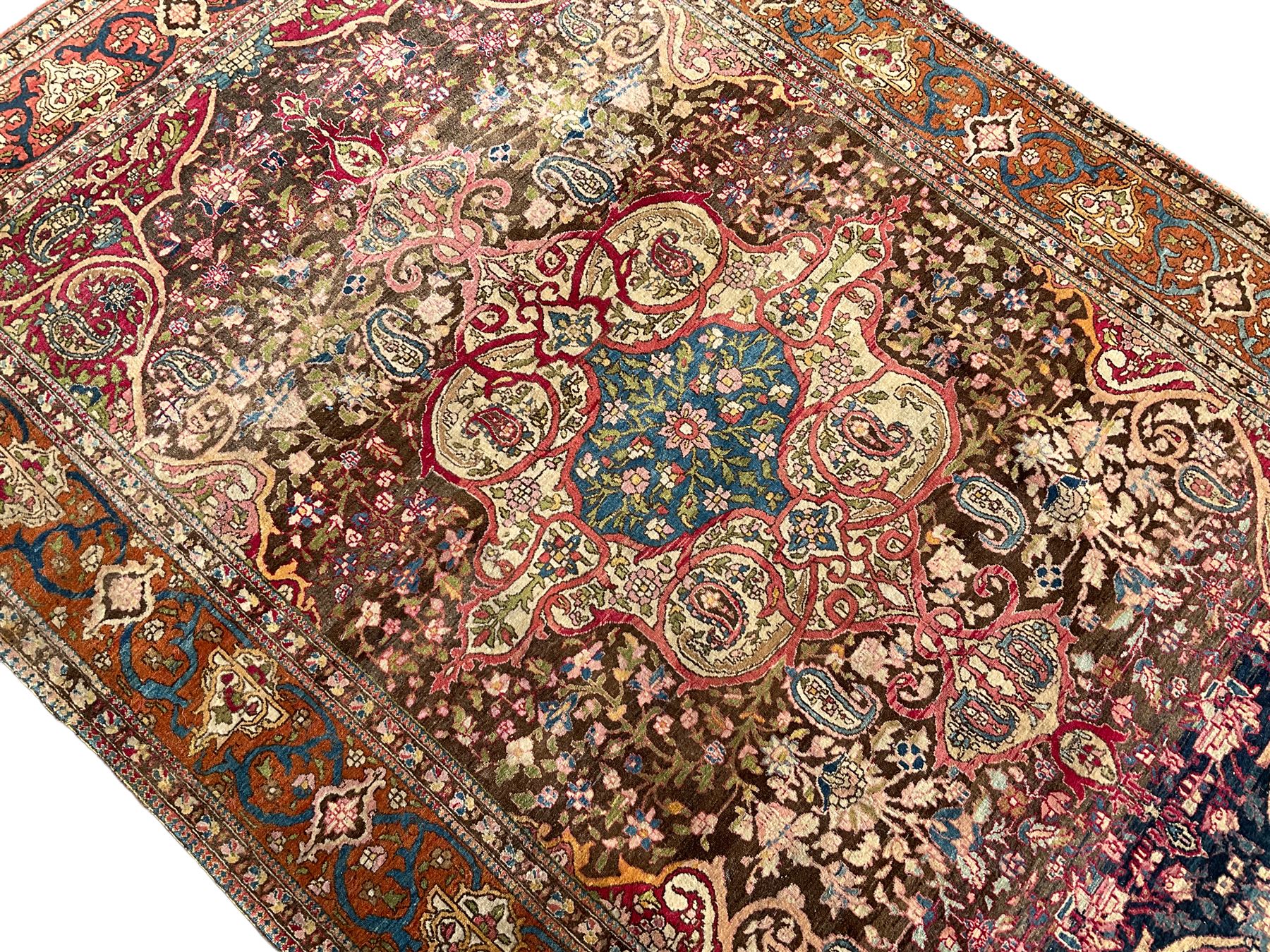 Persian multi-colour ground rug - Image 3 of 6