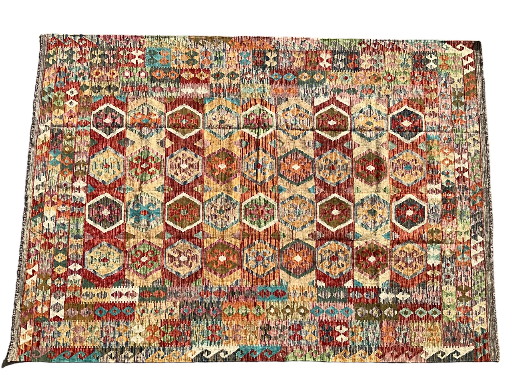 Anatolian Turkish Kilim multi-colour rug - Image 4 of 8