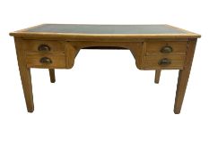 Early to mid-20th century light oak desk