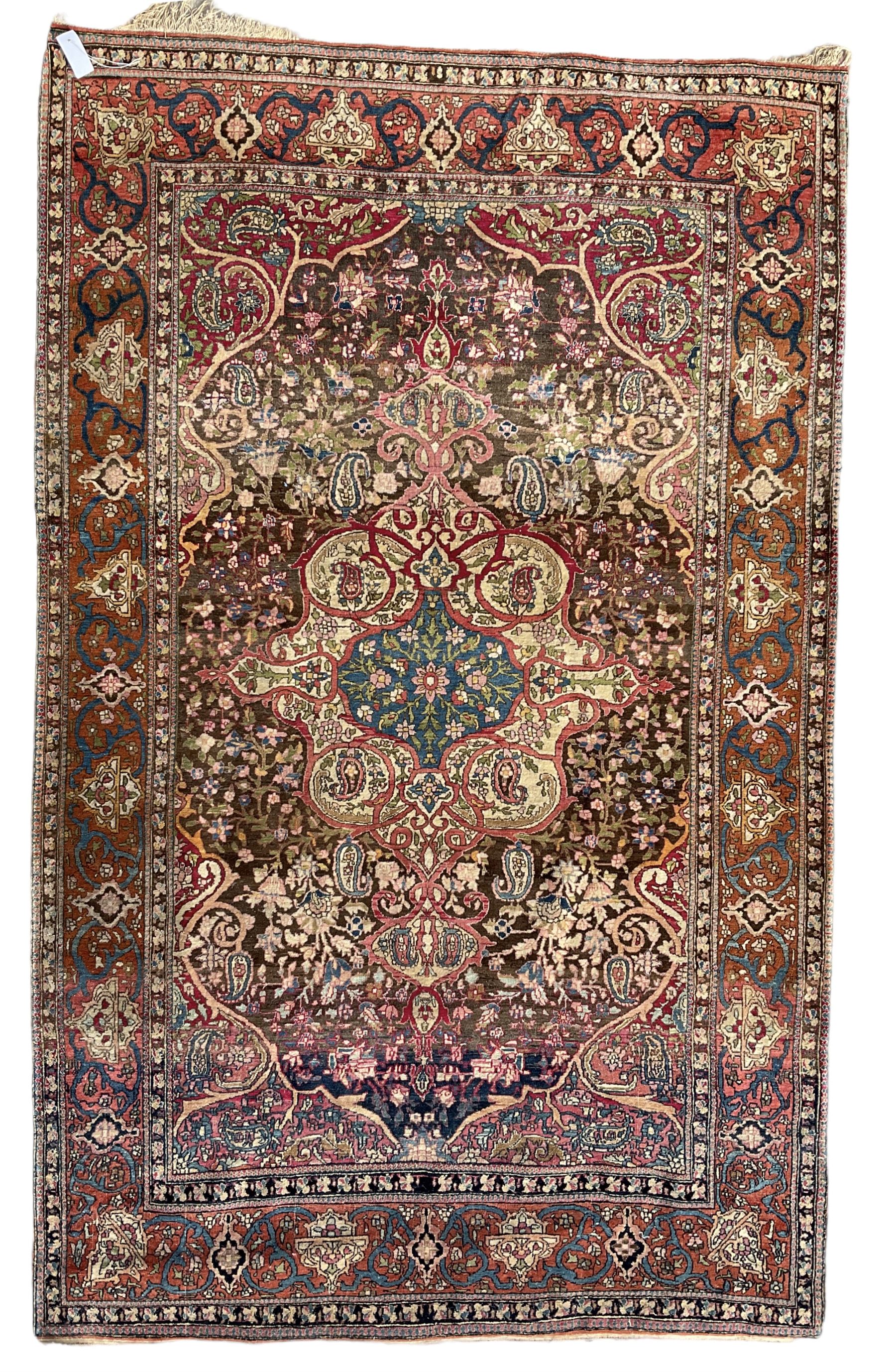 Persian multi-colour ground rug