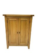 Solid light oak cupboard