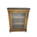 Victorian inlaid walnut pier cabinet