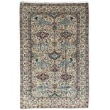 Persian Nain ivory ground rug