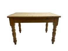 Pine farmhouse dining table