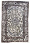 Fine Persian Nain ivory ground carpet