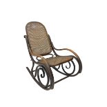 Early 20th century Michael Thonet design bentwood rocking chair