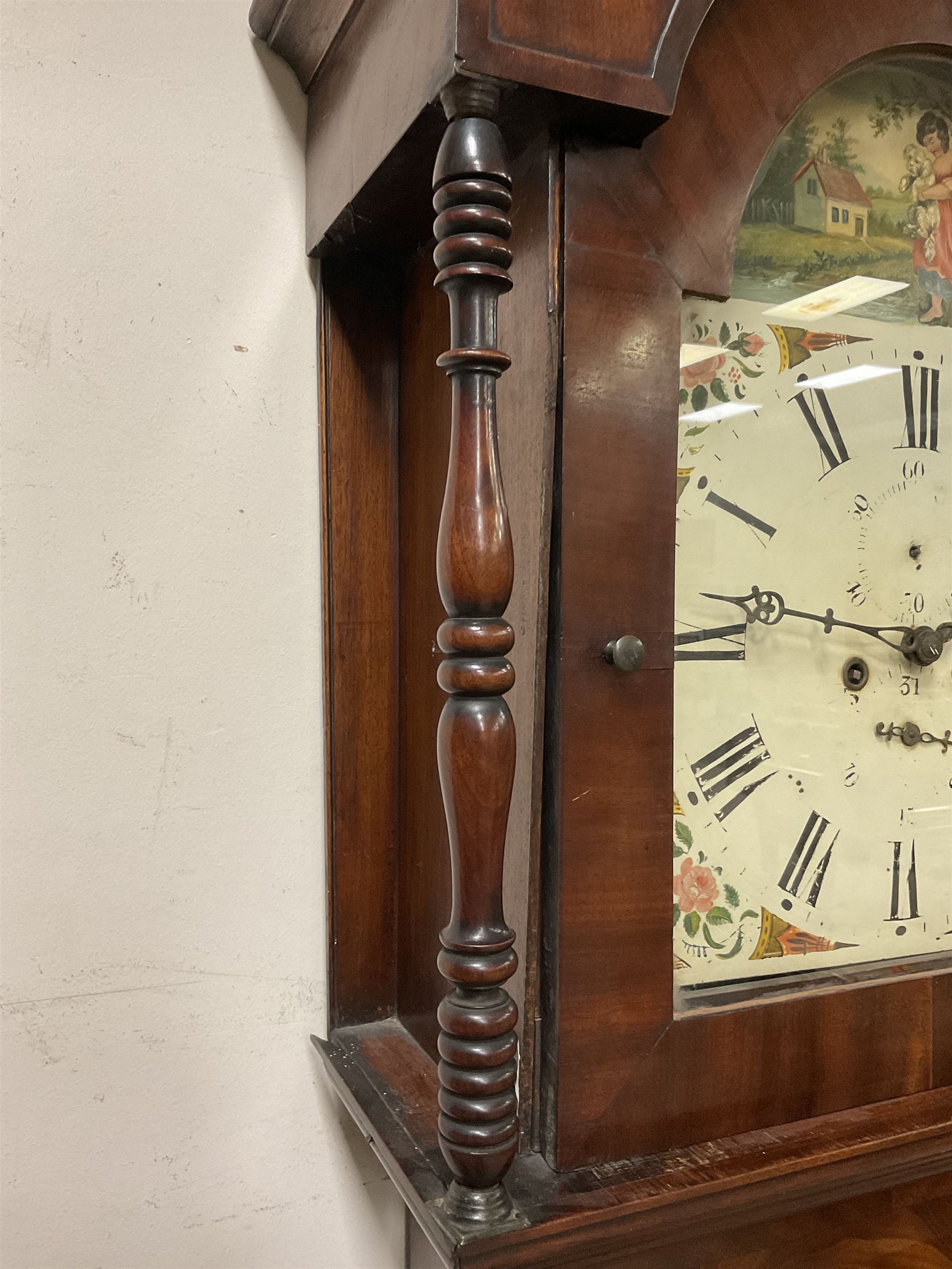 Late 19th century - mahogany 8-day longcase clock c1880 - Image 7 of 7