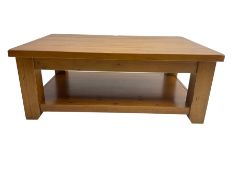 Rustic pine coffee table