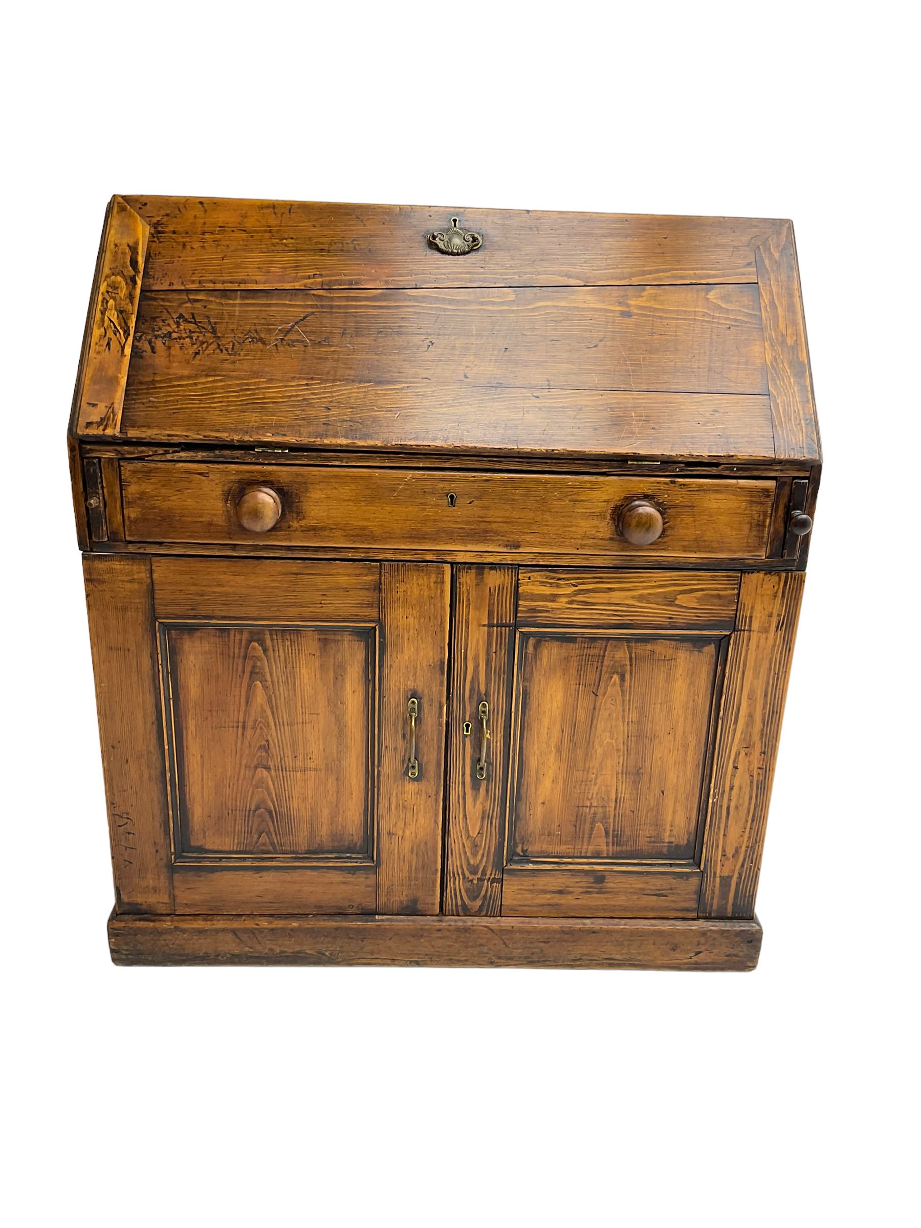 19th century waxed pine bureau