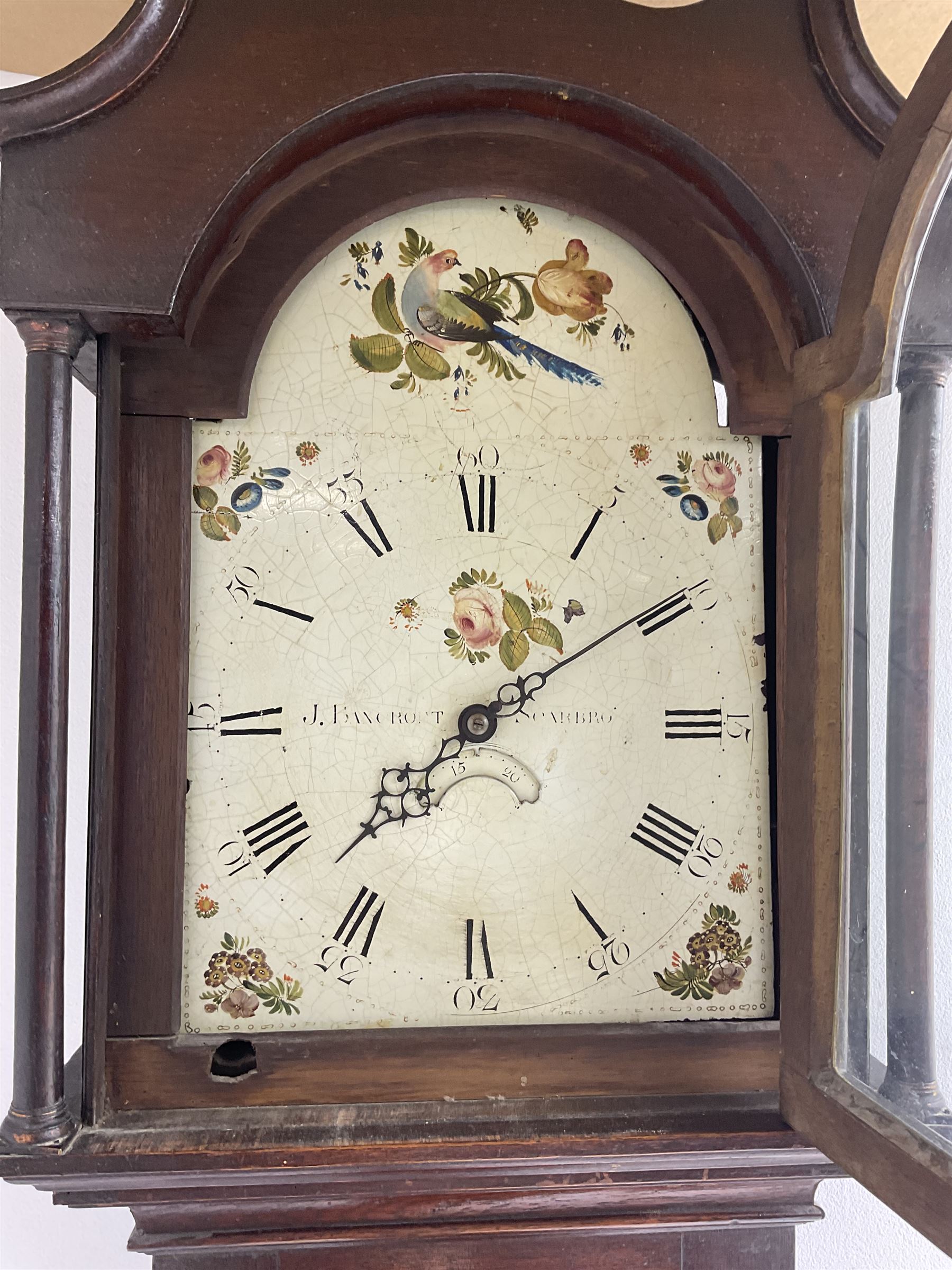 John Bancroft of Scarborough - oak cased thirty-hour longcase clock c1800 - Image 3 of 4