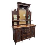 Edwardian walnut sideboard