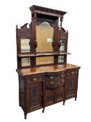 Edwardian walnut sideboard