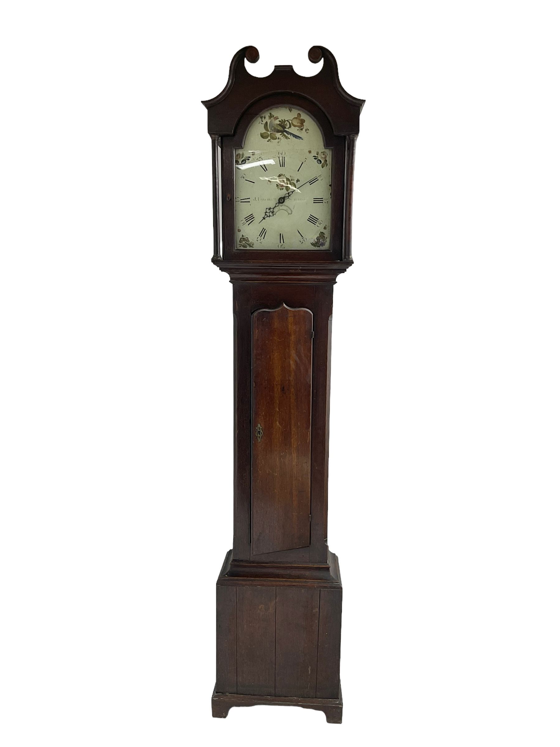 John Bancroft of Scarborough - oak cased thirty-hour longcase clock c1800