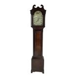 John Bancroft of Scarborough - oak cased thirty-hour longcase clock c1800