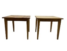 Pair oak tables