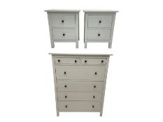 IKEA - 'Hemnes' white finish straight-front chest