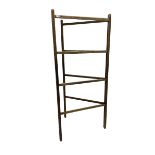 Late 19th century French pine drying rack or clothes horse