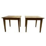 Pair oak tables