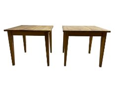 Pair oak tables