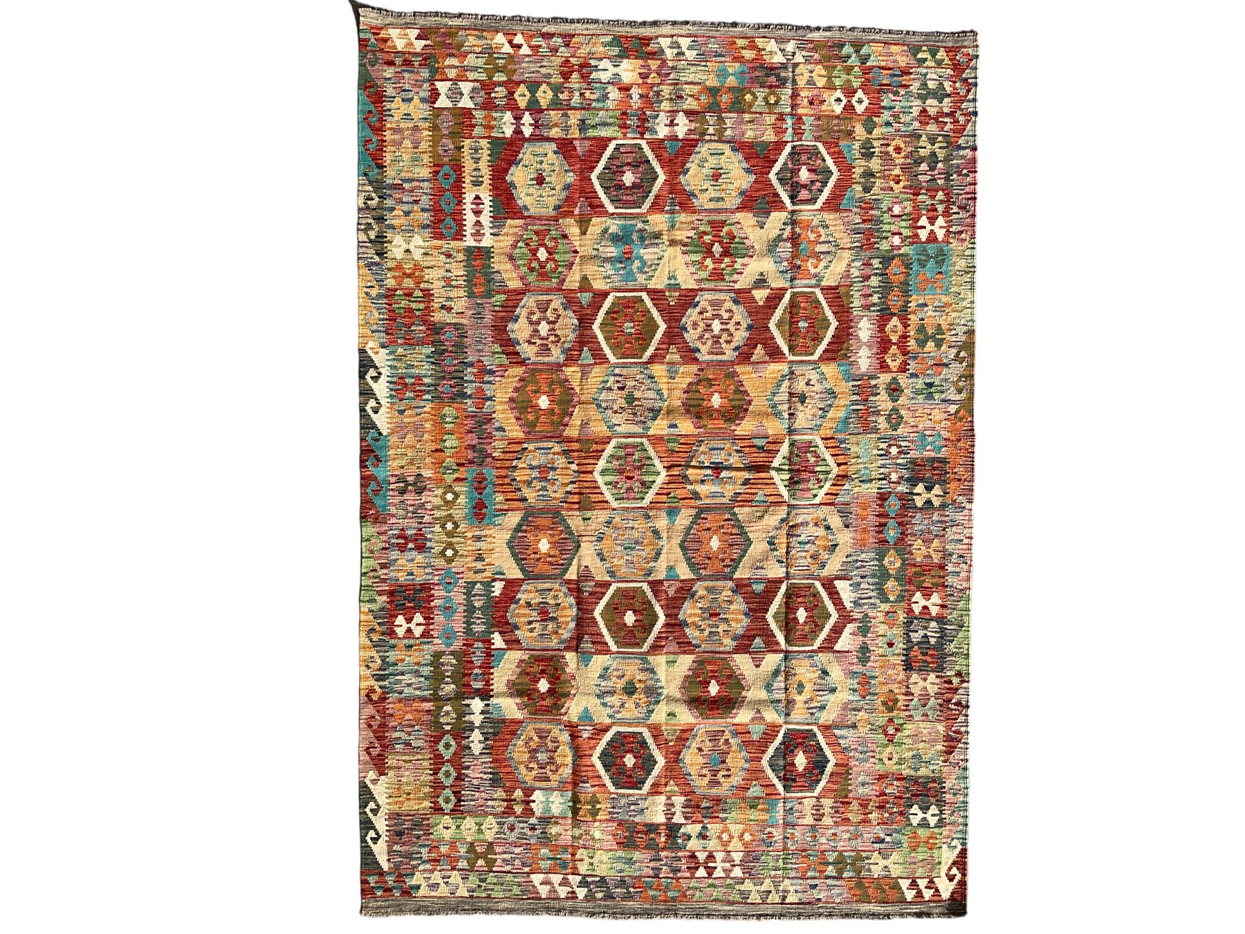 Anatolian Turkish Kilim multi-colour rug - Image 2 of 8