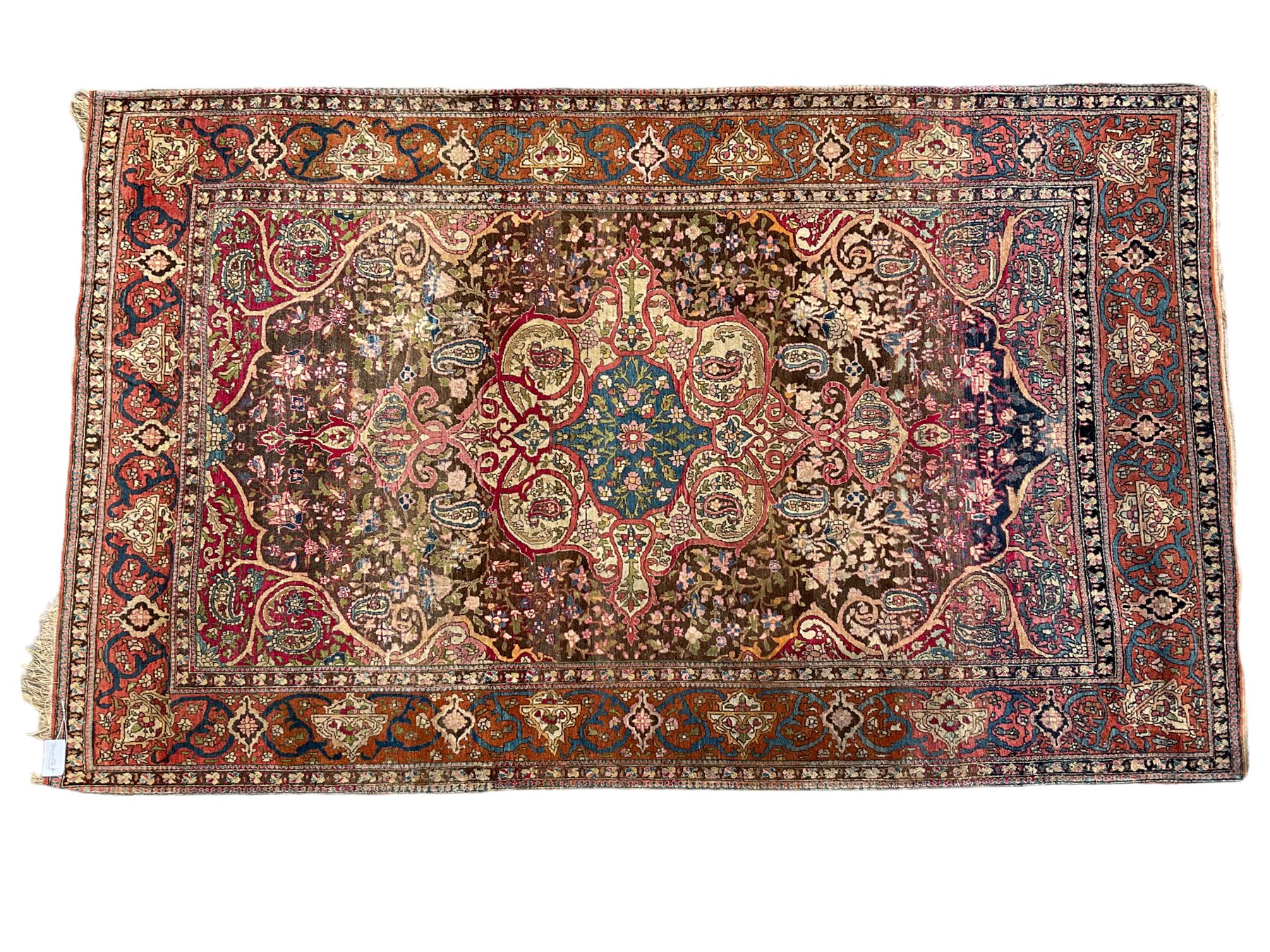 Persian multi-colour ground rug - Image 2 of 6