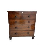 Late 19th century mahogany straight-front chest