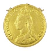 Queen Victoria 1887 gold double sovereign coin