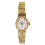 Rotary 9ct gold ladies manual wind bracelet wristwatch