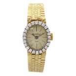 Bueche Girod 9ct gold ladies manual wind bracelet wristwatch