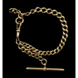 Early 20th century 15ct gold curb link bracelet