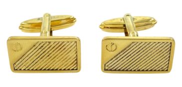 Pair of silver-gilt cufflinks by Dunhill