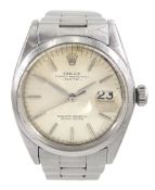 Rolex Oyster Perpetual gentleman's stainless steel automatic wristwatch
