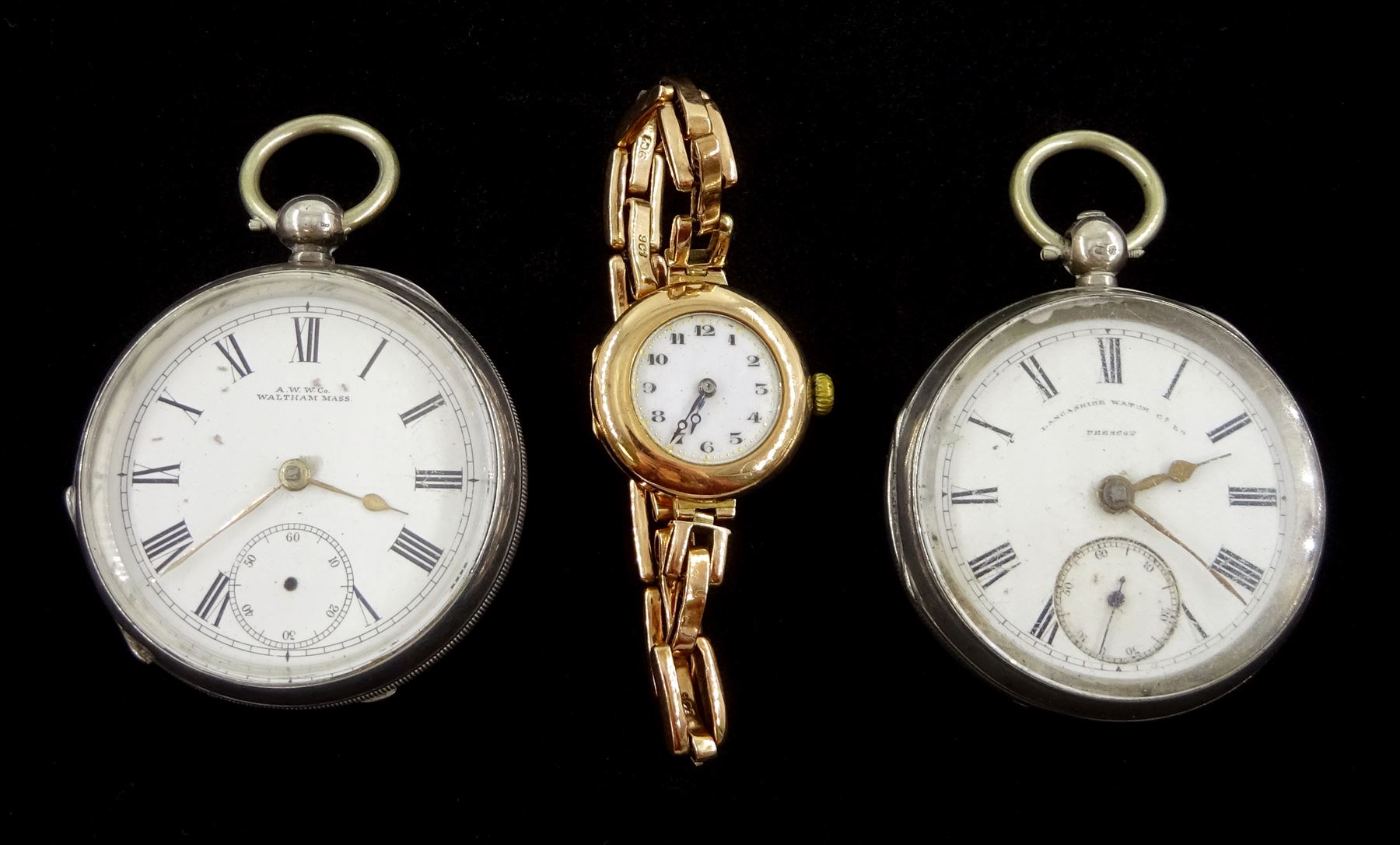 Early 20th century 9ct gold ladies manual wind wristwatch