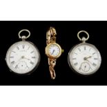 Early 20th century 9ct gold ladies manual wind wristwatch