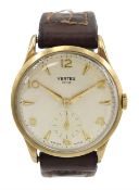 Vertex 9ct gold gentleman's manual wind presentation wristwatch