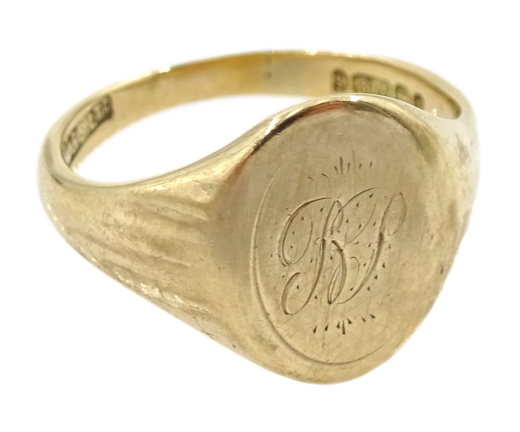 Gold signet ring - Image 2 of 2