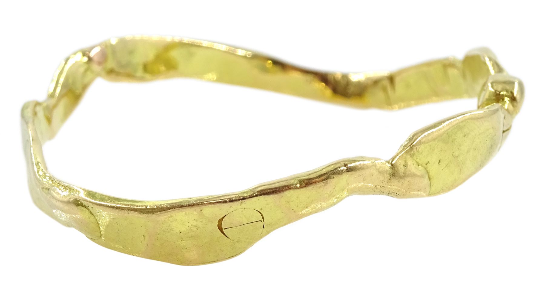 18ct gold bangle stamped 750 Cartier - Image 2 of 5