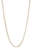 9ct gold belcher link necklace