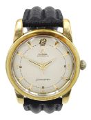 Omega Seamaster gentleman's gold capped and stainless steel automatic bumper wristwatch