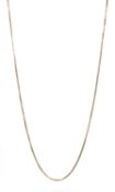 9ct rose gold box link chain necklace