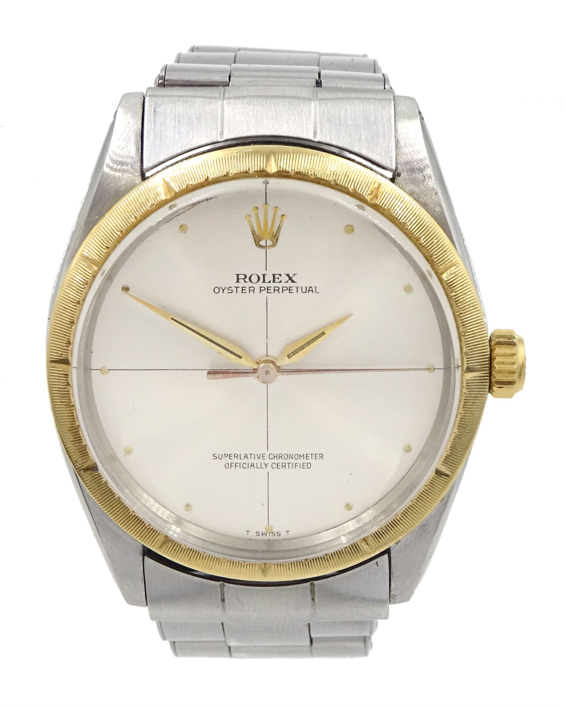 Rolex Oyster Perpetual Zephyr gentleman's gold and stainless steel wristwatch