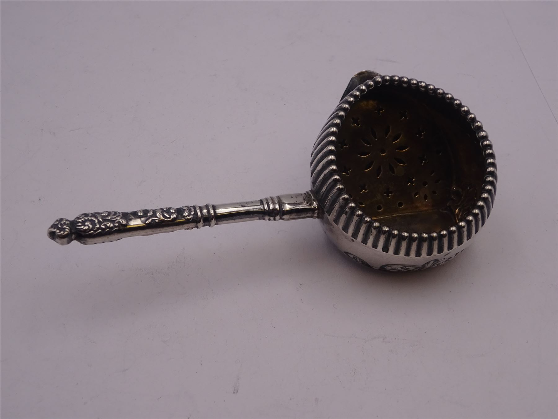 Late 19th century American silver strainer - Image 4 of 9